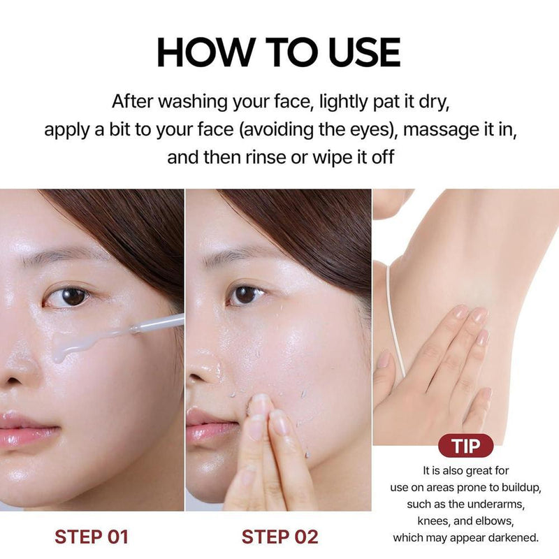 Dr.Melaxin Peel Shot Glow ampolla exfoliante suave con arroz, para todo tipo de piel, elimine puntos negros y células muertas