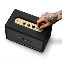 Marshall Acton III - Altavoz Bluetooth para el hogar en color negro, con conectividad Bluetooth 5.2 y un diseño sostenible
