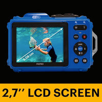 KODAK PIXPRO WPZ2 Cámara digital impermeable, resistente a golpes y polvo con WiFi, 16MP, zoom óptico 4X y video Full HD