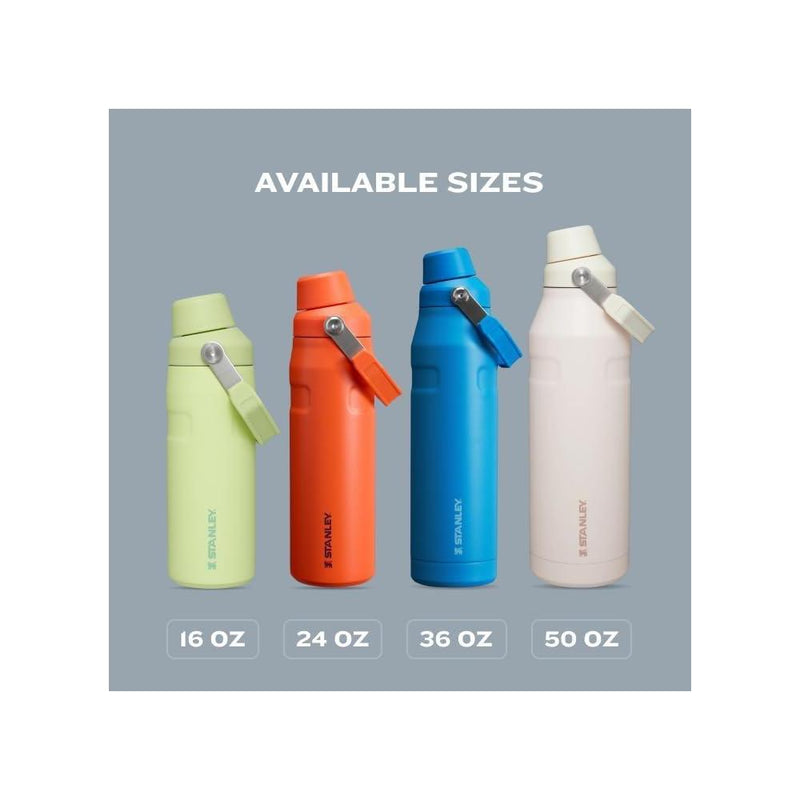 Stanley IceFlow - Botella deportiva de rápido flujo, ligera y a prueba de fugas para viajes y deportes, acero inoxidable aislado, sin BPA