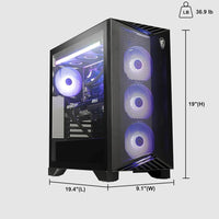PC de escritorio para juegos MSI Aegis ZS2 con AMD Ryzen 9 9900X, 32GB RAM, 4TB SSD, GeForce RTX 5070, refrigeración líquida