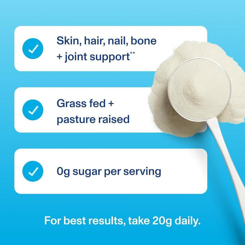 Vital Proteins Péptidos de Colágeno en Polvo, Mejora Cabello, Uñas, Piel, Huesos y Articulaciones, Sin Sabor