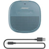 Bose SoundLink Micro Bluetooth Altavoz portátil impermeable con micrófono, color azul piedra