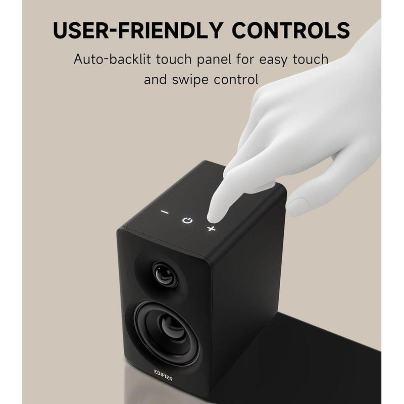 Edifier Altavoz Multimedia M60 con Bluetooth 5.3, 66W RMS y Audio de Alta Resolución, LDAC, Entradas USB-C y AUX, Diseño Compacto para Escritorio