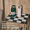 Odense Vaso térmico Legodt Loop con tapa y asa, acero inoxidable resistente a fugas, ideal para viajes y bebidas calientes o frías