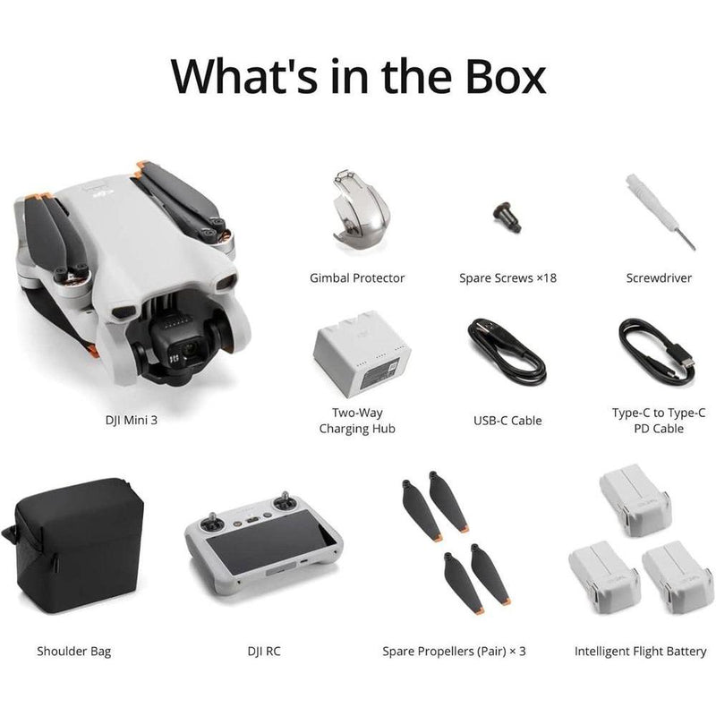 DJI Mini 3 combo con cámara 4K, 3 baterías, transmisión de video a 10 km, ideal para principiantes, dron ligero y avanzado
