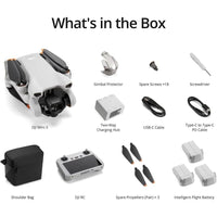 DJI Mini 3 combo con cámara 4K, 3 baterías, transmisión de video a 10 km, ideal para principiantes, dron ligero y avanzado