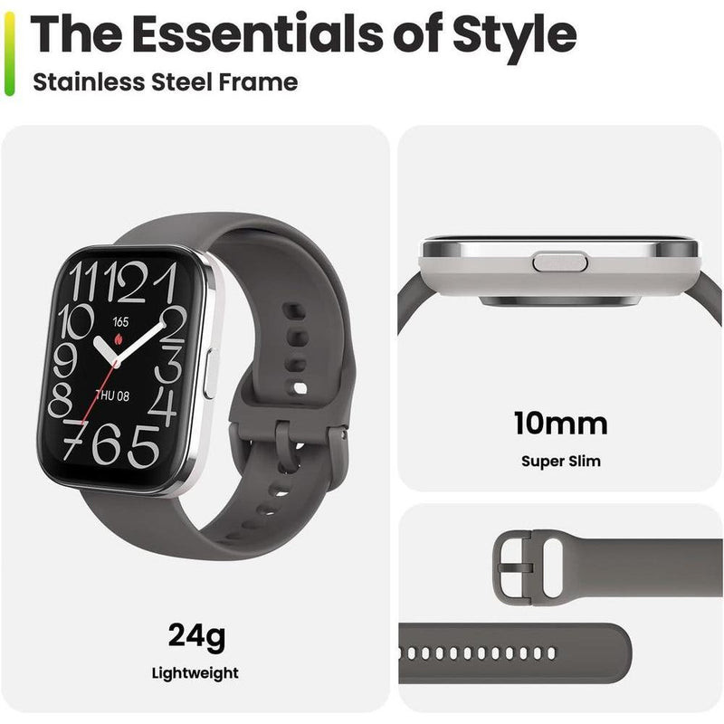 Amazfit Bip 5 Core - Reloj inteligente con duración de batería de 11 días, 120+ modos deportivos, monitor de salud, Negro