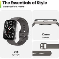 Amazfit Bip 5 Core - Reloj inteligente con duración de batería de 11 días, 120+ modos deportivos, monitor de salud, Negro