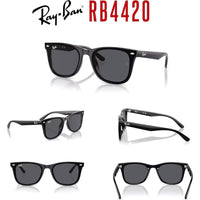 Ray-Ban RB4420 - Lentes de sol cuadrados unisex con kit de cuidado iWear incluido