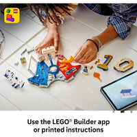 LEGO Editions Kylian Mbappé - Juego de construcción para niños y niñas, regalo de fútbol coleccionable con placa y decoración