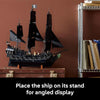 LEGO Icons Captain Jack Sparrow's Pirate Ship Building Set for Adults - Collectible Black Pearl for Pirates of The Caribbean Fans