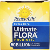 Renew Life Última Flora Probiótica Cuidado Extra, Suplemento de Salud Digestiva e Inmunológica Sin Lácteos, Soya, Gluten