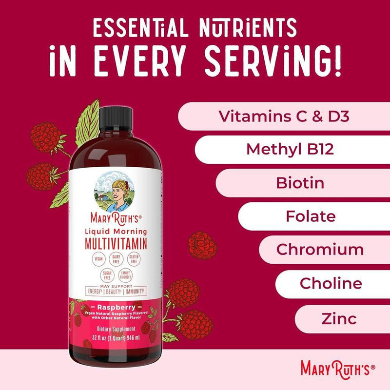 Multivitamínico líquido vegano para mujeres, hombres y niños con vitaminas para apoyo inmunológico y energético, sin gluten