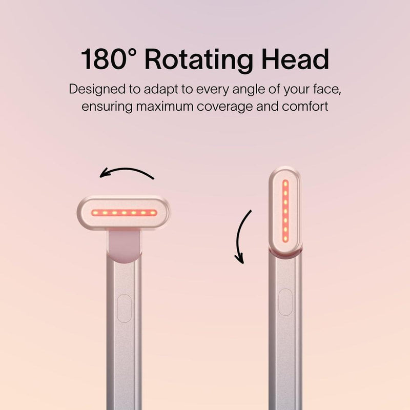 Solawave Varita 4 en 1 para Cuidado Facial - Combina Luz Roja, Masaje, Corriente Galvánica y Calor Terapéutico