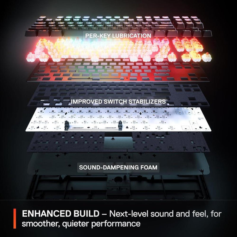 Teclado gaming SteelSeries Apex Pro Mini con interruptores ajustables OmniPoint 3.0, rapid trigger y modo de protección