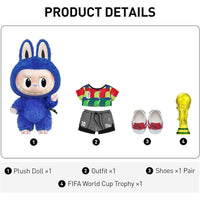 POP MART THE Monsters × FIFA: Peluche Labubu con Ropa Copa Mundial 2026, Regalo para Fans de Deportes, Adolescentes y Adultos