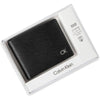 Billetera Calvin Klein de cuero con tecnología RFID, múltiples ranuras para tarjetas y ventana de identificación