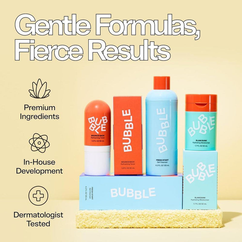 Set de Regalo Esenciales de Cuidado de la Piel - Gel Limpiador, Sérum de Vitamina C, Crema para Ojos, Crema Acuosa e Hidratante - Tamaño Viaje