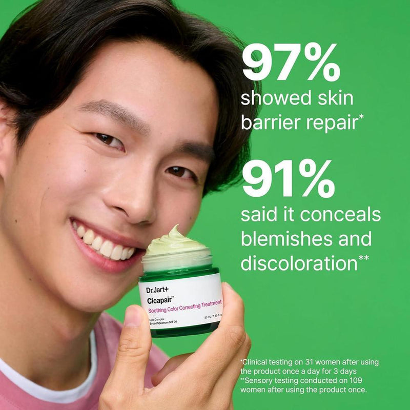Cicapair SPF 30 de Dr. Jart+ con Centella Asiatica, Corrector de Roja