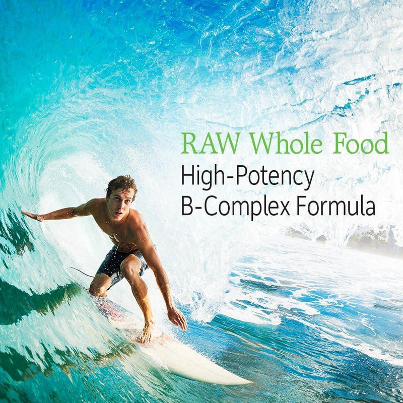 Garden of Life Complejo de vitamina B, 120 cápsulas veganas con probióticos, alta potencia B6, folato y B12 para energía