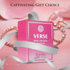 Verse Pink Crystal Intense de NovoGlow para mujer, fragancia floral y afrutada con notas de frambuesa, peonía, magnolia y loto