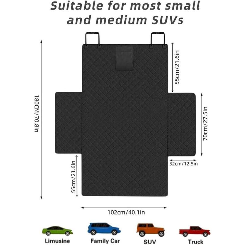 Funda impermeable y antideslizante para asiento de automóvil, adaptable a SUVs, sedanes y furgonetas, con protector de solapa