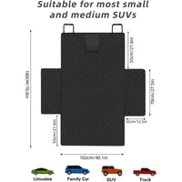 Funda impermeable y antideslizante para asiento de automóvil, adaptable a SUVs, sedanes y furgonetas, con protector de solapa
