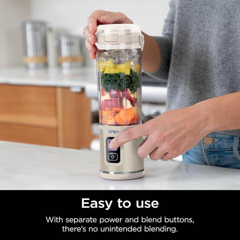 Ninja Blast Batidora portátil inalámbrica, licuadora personal para batidos y licuados, libre de BPA, recargable y fácil de limpiar