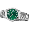 Reloj Deportivo Tsuyosa Automático para Hombre, Caja y Pulsera de Acero Inoxidable, Esfera Verde, Resistente al Agua