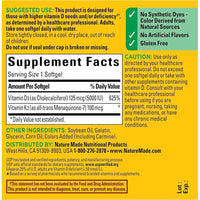 Nature Made Suplemento de Vitamina D3 y K2 para salud ósea, dental, muscular e inmunológica, 30 cápsulas blandas