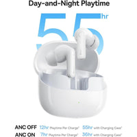 Baseus Bass BP1 Pro Auriculares Inalámbricos Blancos Luna Con Cancelación De Ruido Adaptativa
