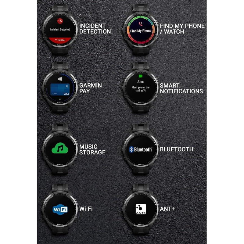 Garmin Forerunner 965 Reloj inteligente premium con GPS para correr y triatlón, incluye pantalla AMOLED y bisel de titanio