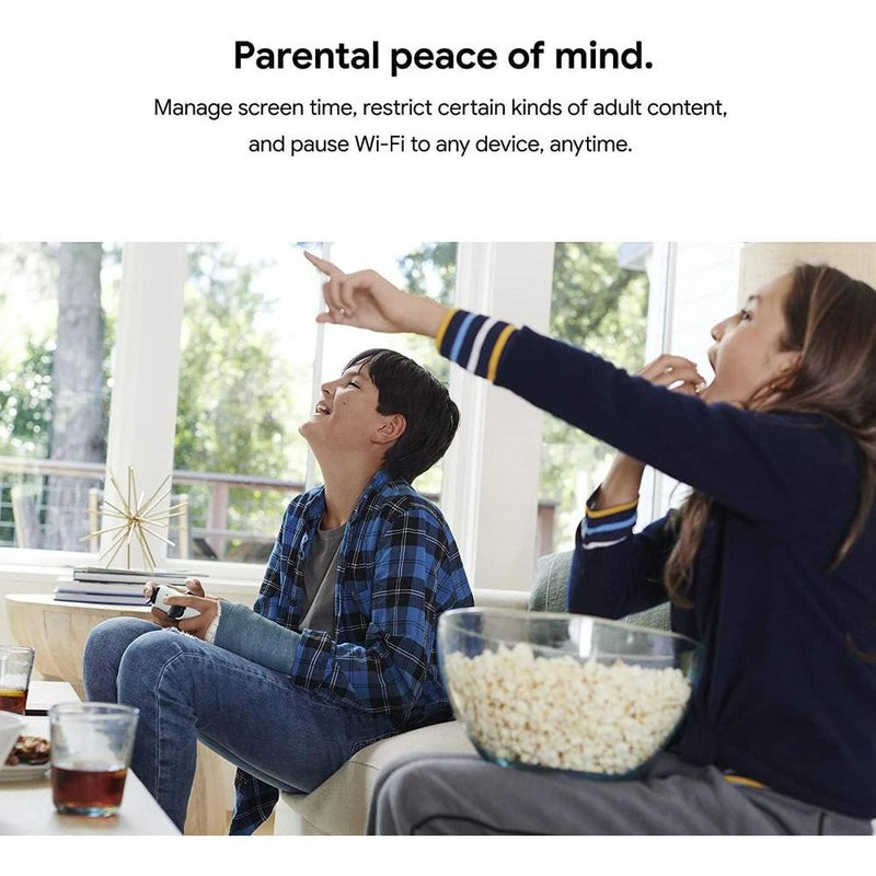 Router y extensor Nest WiFi con altavoz inteligente, compatible con Google WiFi, color blanco, paquete de 3