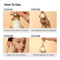 Ampolla intensiva Glow PDRN con péptidos de cobre y vitamina B12, colágeno y ácido hialurónico para el cuidado facial coreano