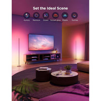 Lámpara de pie básica Govee RGBIC, compatible con Alexa, LED con control de voz y cambio de color, paquete de 2