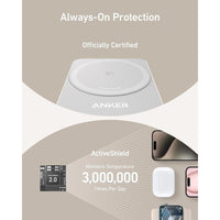 Anker MagGo Estación de Carga Inalámbrica 3 en 1 para iPhone, compatible con MagSafe, cargador plegable 15W Qi2, AirPods, Apple Watch