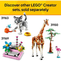 LEGO Creator 31165 permite construcción 3 en 1 de animales: panda, pingüino, orca. Diversión creativa para niños 8 años+