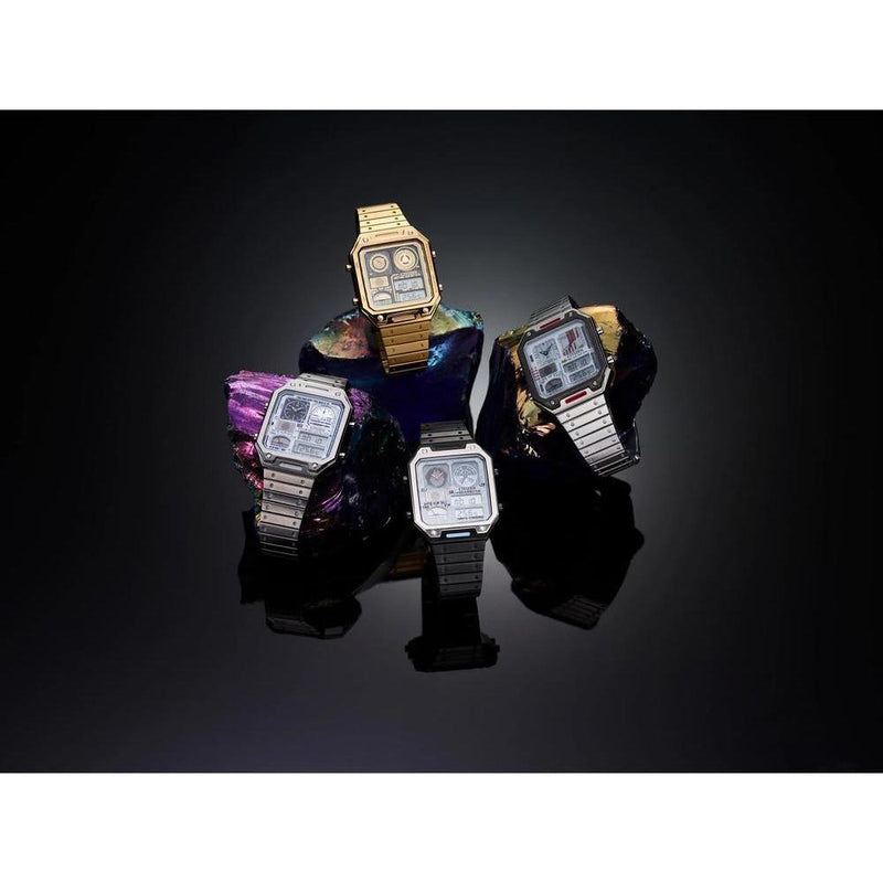 Reloj Citizen Star Wars Vintage Ana-Digi de acero inoxidable rectangular para hombre