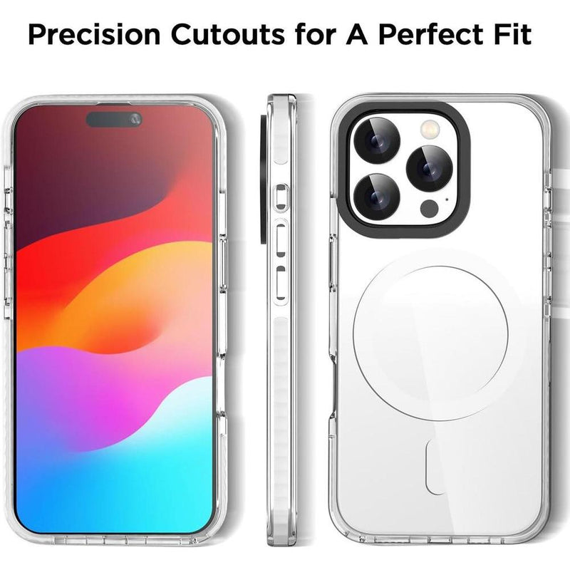 Funda AICase transparente compatible iPhone 16 Pro con MagSafe, magnética y delgada, no amarillenta, ligera y protectora