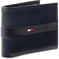 Billetera Tommy Hilfiger para hombre diseño clásico de cuero auténtico