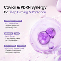 BIODANCE Caviar PDRN Jelly Serum Mist, spray facial hidratante y revitalizante, esencial de viaje para cuidado de la piel
