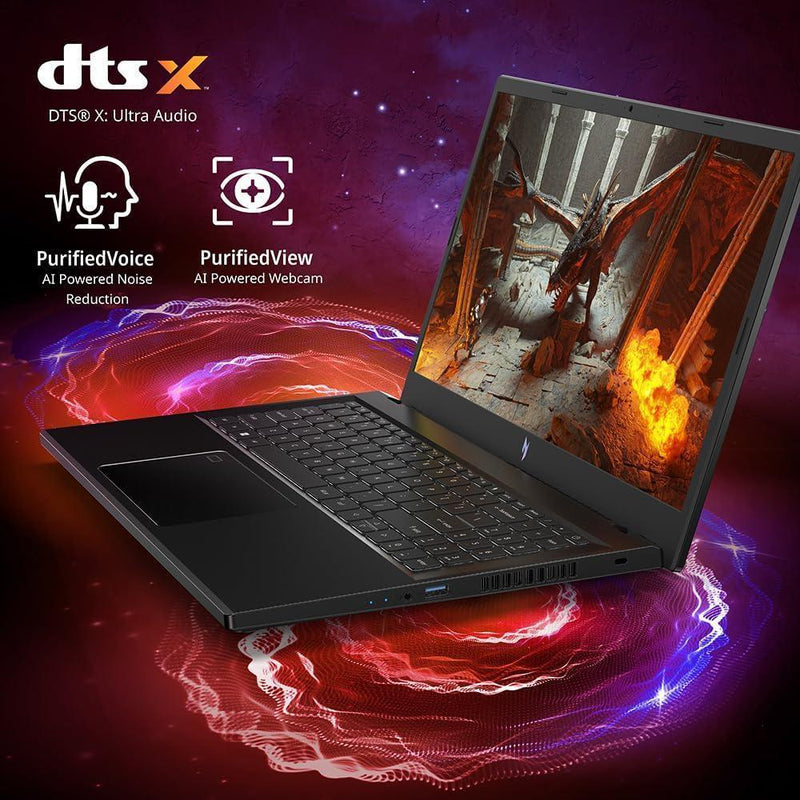 Acer Nitro V Laptop Para Juegos Intel Core I9 RTX 4060 Pantalla FHD IPS 144Hz 16GB DDR5 512GB SSD