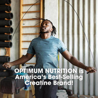 Optimum Nutrition Creatina Micronizada Monohidratada en Polvo, Sin Sabor, para Crecimiento y Energía Muscular, 120 Porciones