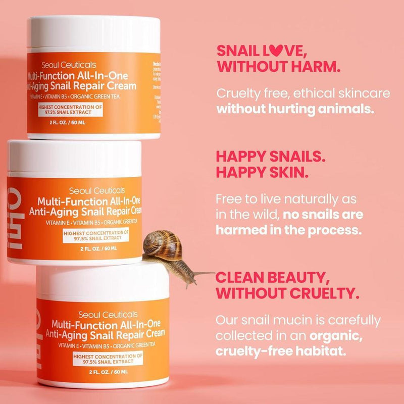 Seoulceuticals Crema Hidratante Con 97.5% Mucina De Caracol 60ml