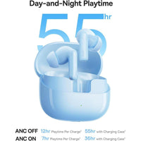 Auriculares Inalámbricos Baseus Bass BP1 Pro Azules Con Cancelación De Ruido Adaptativa Y Bluetooth 6.0