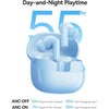 Auriculares Inalámbricos Baseus Bass BP1 Pro Azules Con Cancelación De Ruido Adaptativa Y Bluetooth 6.0
