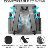 Mochila hielera impermeable y resistente al agua con múltiples compartimentos para camping, picnic y almuerzo, Everlasting Comfort