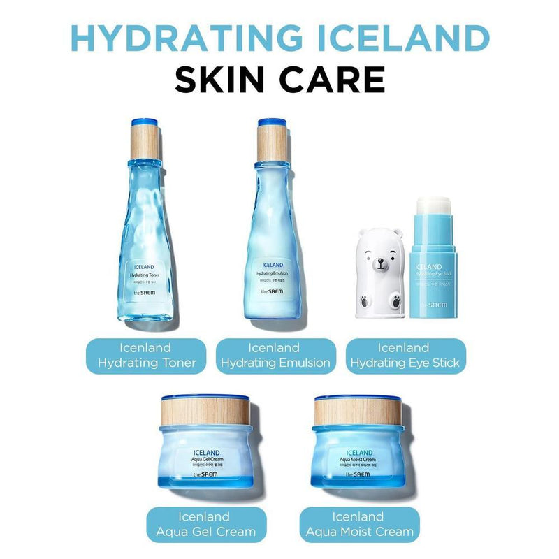 The SAEM Iceland Hydrating Eye Stick - Bálsamo Refrescante para Ojeras e Hinchazón con Ingredientes Marinos