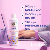 MaryRuth Organics Crecimiento de Cabello MAX Liposomal con Lustriva, Biotina y Aceite de Semilla de Calabaza